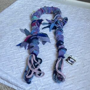 Electric Canary…Colorful Knotted Fabric Scarf